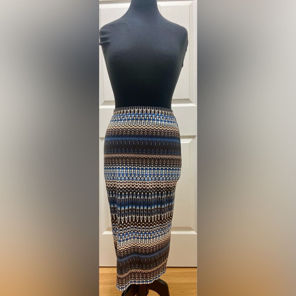 Marty M blue and Black Skirt Size Medium
